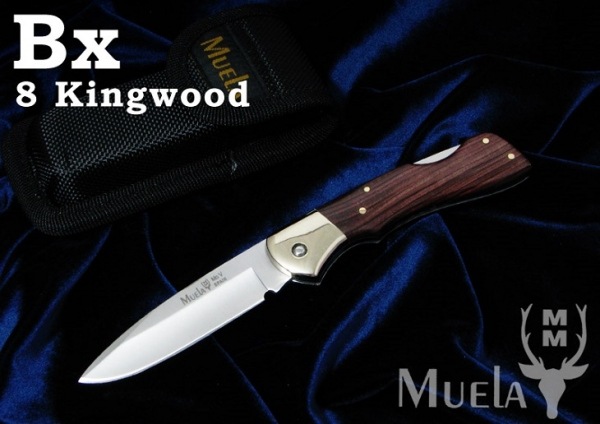 Muela/ムエラ BX-8NL ロックバックナイフ 80mm キングウッドハンドル