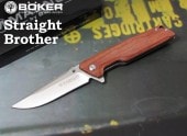 ܡ ޥʥ 01MB723 ȥ졼 ֥饶å,ޤߥʥ,BOKER Magnum Straight Brother Wood folding knife  ڥ쥿ѥåץ饹ġ