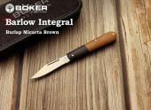 ܡ 110943 С ƥ ֥饦 Сåץޥ륿 åץ祤 ޤߥʥ,BOKER Barlow Integral Burlap Micarta Brown Folding knife