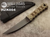 ●●ウィリアムズ B.D. HZK 004 ヒラズクリ カイケン シースナイフ, Hira Zukuri 4.5  Kaiken WILLIAMS BLADE DESIGN|2022年3月入荷アイテム