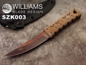 ●●ウィリアムズ B.D. SZK 003 ショウブヅクリ・カイケン シースナイフ,Shobu Zukuri Kaiken 4.5” WILLIAMS BLADE DESIGN|2022年3月入荷アイ