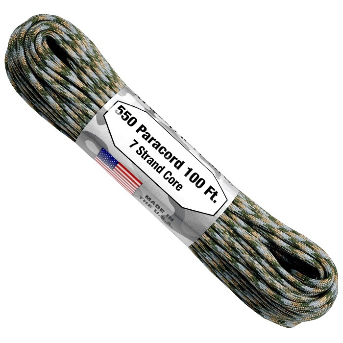 アトウッド ロープ ACU 7Strand 550 パラシュートコード パラコード 30M ATWOOD ROPE MFG 耐加重250Kg ...