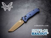 �٥���ᥤ�� �٥��륢���� ���졼�����֥롼 ����ߥ˥��� 537FE-02 BENCHMADE BAILOUT CRATER BLUE ALUMINIUM