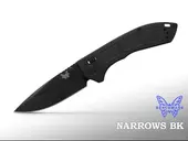 �٥���ᥤ�� 748BK-01 �ʥ����� �֥�å� �ޤꤿ���ߥʥ��� BENCHMADE NARROWS BLACK