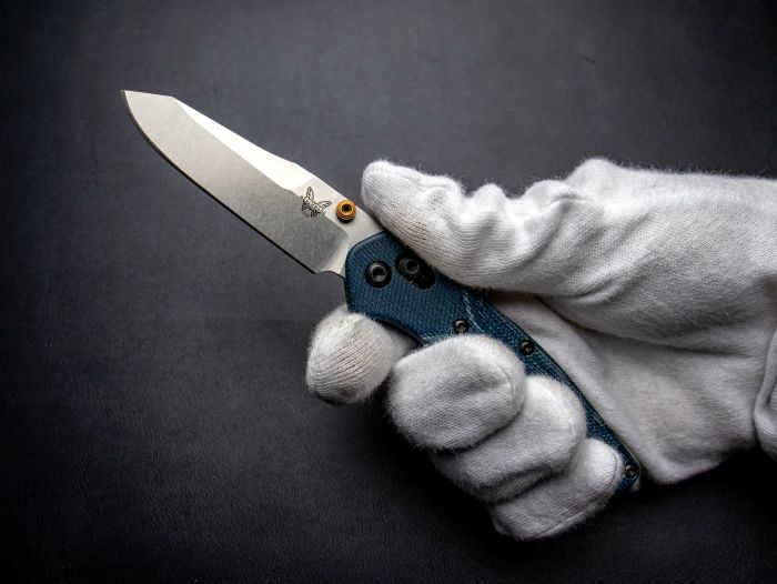 �٥���ᥤ�� �ߥ˥����ܡ��� �ǥ˥�ޥ����륿 945-04 BENCHMADE MINI OSBORNE DENIM MICARTA 