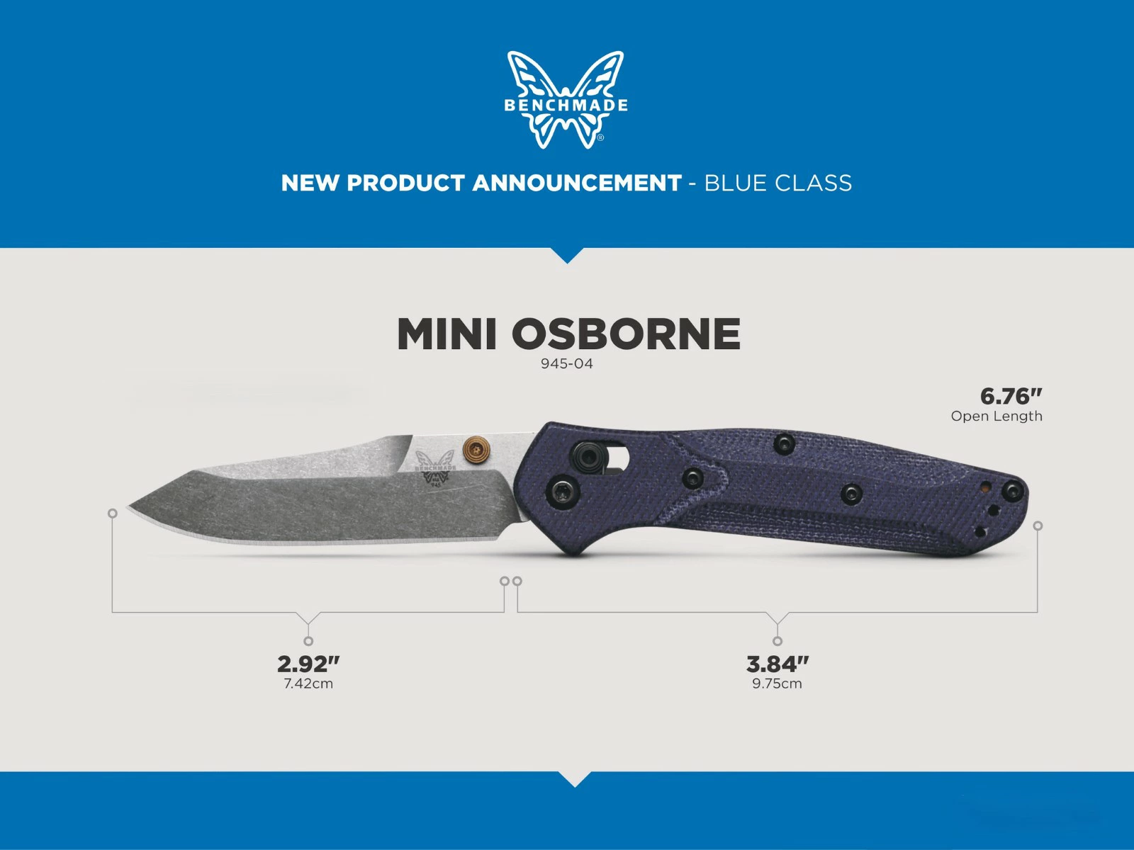 �٥���ᥤ�� �ߥ˥����ܡ��� �ǥ˥�ޥ����륿 945-04 BENCHMADE MINI OSBORNE DENIM MICARTA 
