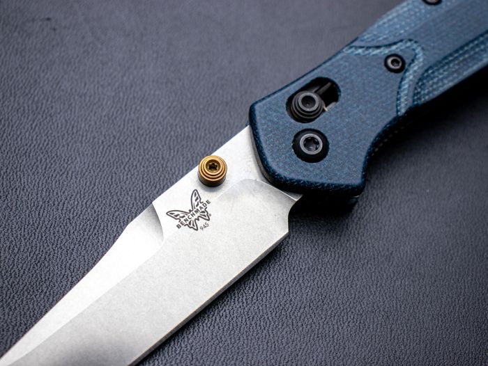 �٥���ᥤ�� �ߥ˥����ܡ��� �ǥ˥�ޥ����륿 945-04 BENCHMADE MINI OSBORNE DENIM MICARTA 