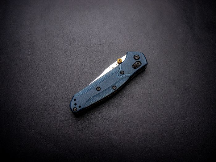�٥���ᥤ�� �ߥ˥����ܡ��� �ǥ˥�ޥ����륿 945-04 BENCHMADE MINI OSBORNE DENIM MICARTA 