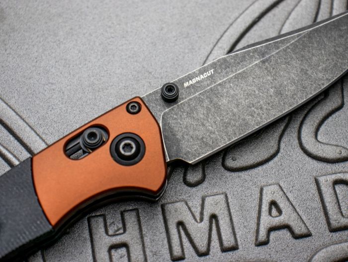 �٥���ᥤ�� �ߥ˥���å��ɥ�С� �ޥ��ʥ��å� 15085BK-04 BENCHMADE MINI CROOKED RIVER MAGNACUT 