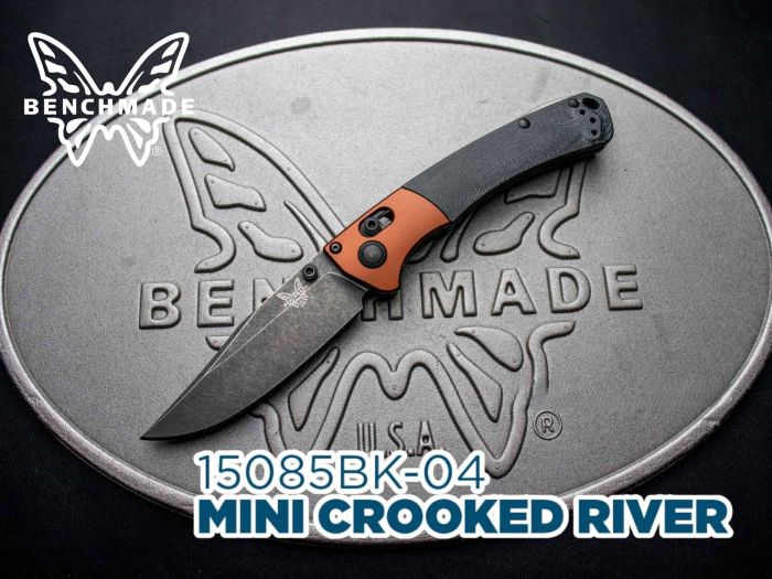 �٥���ᥤ�� �ߥ˥���å��ɥ�С� �ޥ��ʥ��å� 15085BK-04 BENCHMADE MINI CROOKED RIVER MAGNACUT 