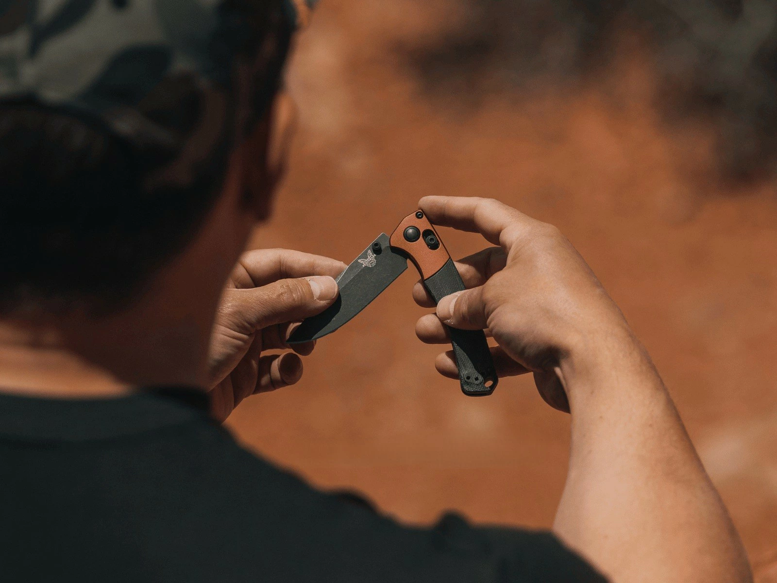 �٥���ᥤ�� �ߥ˥���å��ɥ�С� �ޥ��ʥ��å� 15085BK-04 BENCHMADE MINI CROOKED RIVER MAGNACUT 