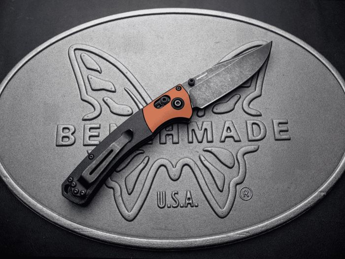 �٥���ᥤ�� �ߥ˥���å��ɥ�С� �ޥ��ʥ��å� 15085BK-04 BENCHMADE MINI CROOKED RIVER MAGNACUT 