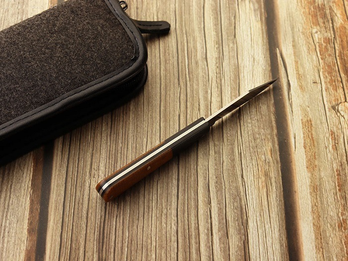 �����ܡ����� 110943 �С����� ����ƥ���� �֥饦�� �С���åץޥ����륿 ����åץ��祤��� �ޤ���ߥʥ���,BOKER Barlow Integral Burlap Micarta Brown Folding knife