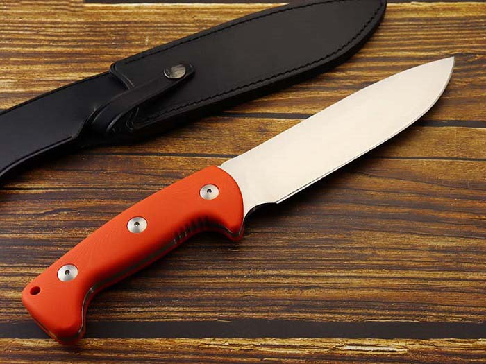 ���ò�������ۥޥ���� 978/G10A �ϥ�ƥ��� G10����� �������ʥ���,Maserin HUNTING Orange Fixed knife
