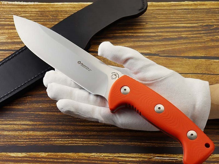 ���ò�������ۥޥ���� 978/G10A �ϥ�ƥ��� G10����� �������ʥ���,Maserin HUNTING Orange Fixed knife