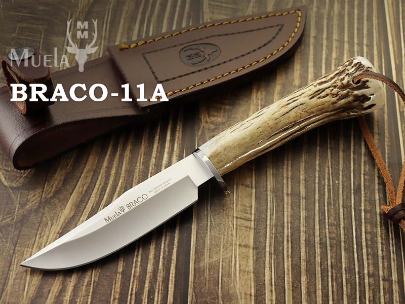 ○○ムエラ BRACO-11A ブラコ 110mm スタッグハンドル シースナイフ 