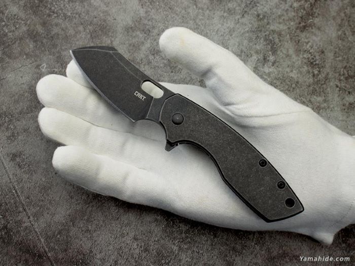 ���� CRKT 5315KS �ԥ顼���顼�� �֥�å����ƥ�쥹 �ޤꤿ���ߥʥ��� PILAR LARGE Frame Lock Folding EDC Pocket Knife������̵����