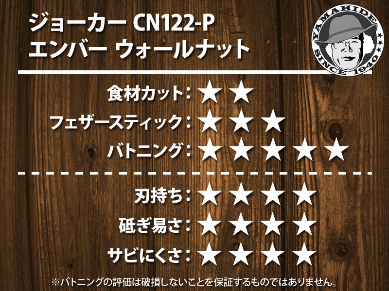 ���� ���硼���� CN122-P ����С� ��������ʥå� �ե����䡼���������� �֥å��奯��եȥʥ���,Joker EMBER SCANDI BUSHCRAFT KNIFE WALNUT HANDLE