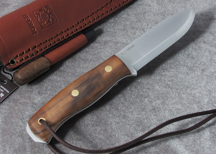 ���� ���硼���� CN122-P ����С� ��������ʥå� �ե����䡼���������� �֥å��奯��եȥʥ���,Joker EMBER SCANDI BUSHCRAFT KNIFE WALNUT HANDLE