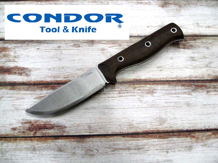 CONDOR アウトドアナイフ PICTUS ピクタス 直刃 フルタング 革製シース