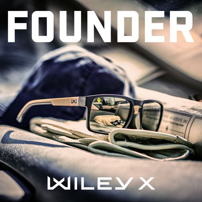 �磻�꡼���å��� AC6FND04 �ե�������� ���󥰥��ƥ�ߥ顼/�ޥåȥ֥�å� �ե졼�� ���󥰥饹  WX FOUNDER CAPTIVATE NP TUNGSTEN MIRROR [Matte Black & Tan]��Wiley X��������Ź��