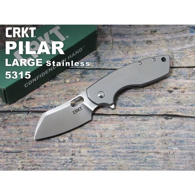 ����CRKT 5315 �ԥ顼���顼�� ���ƥ�쥹 �ޤ���ߥʥ���,������ӥ���С��ʥ���&�ġ��� PILAR LARGE WITH Stainless HANDLE�ڥ쥿���ѥå��ץ饹�����ġ�
