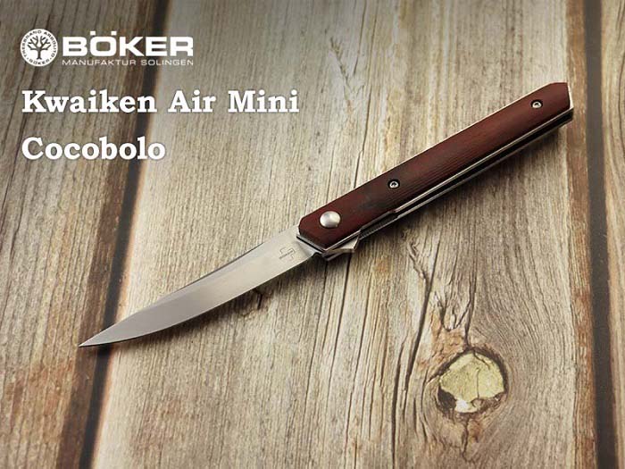 ���ò�������ۥܡ����� �ץ饹 01BO325 �������� ������ �ߥ� �����ܥ� �ޤ���ߥʥ���,BOKER Plus Kwaiken Air Mini Cocobolo Folding Knife