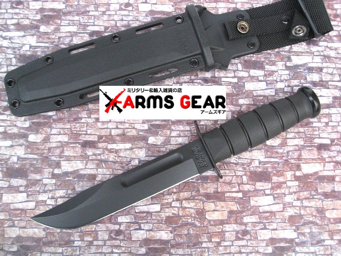 ○○ ケーバー 1213 ファイティングナイフ ブラック 直刃 KA-BAR