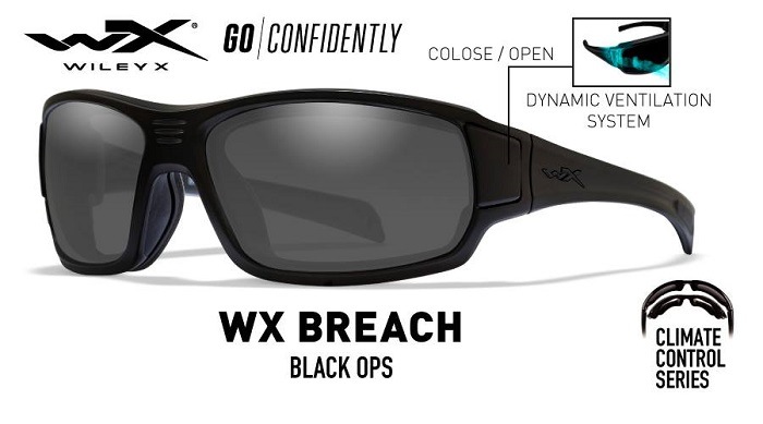 ���磻�꡼���å���/CCBRH01 �֥꡼�� ���⡼��/�ޥåȥ֥�å��ե졼�� ���󥰥饹 BREACH Smoke Grey [Matte Black]��Wiley X��������Ź��