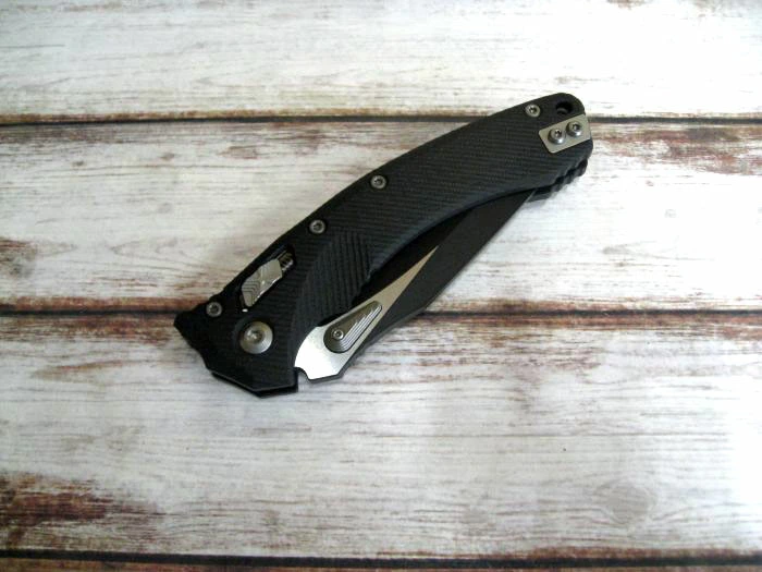 ޥƥå 137RL-1FLGTBK եӥ RAMå G-10 ֥å ġȡ󥫥顼 M390 ޤꤿߥʥ AMPHIBIAN RAM-LOK Black STD, G-10 Green Microtech Knives