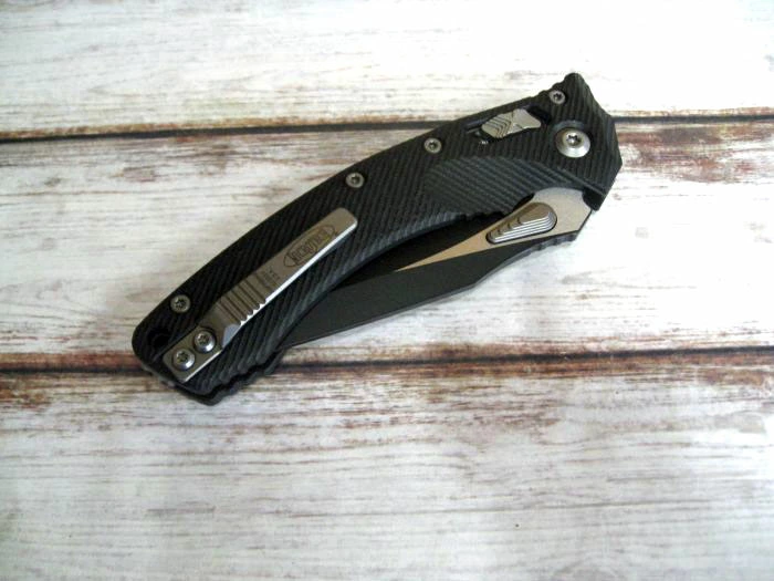 ޥƥå 137RL-1FLGTBK եӥ RAMå G-10 ֥å ġȡ󥫥顼 M390 ޤꤿߥʥ AMPHIBIAN RAM-LOK Black STD, G-10 Green Microtech Knives