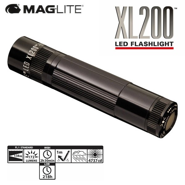 �ޥ��饤��/MAGLITE  5�⡼�� LED �ե�å���饤�� XL200 �� �������� ��������