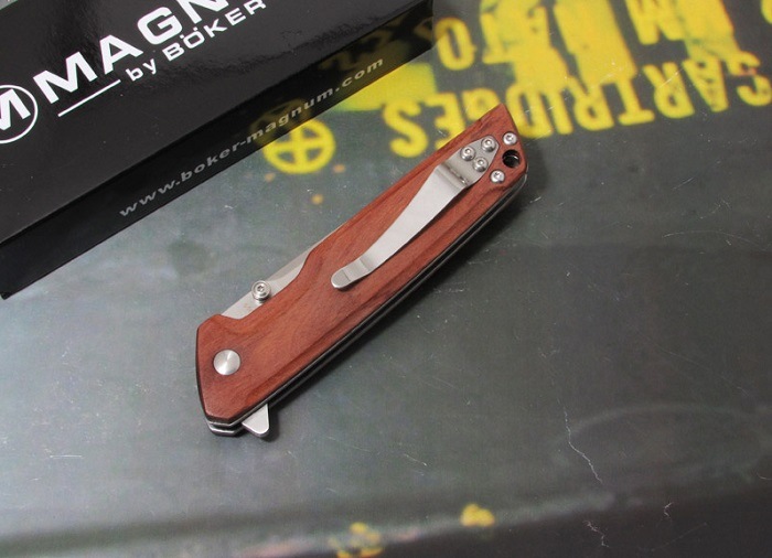 ܡ ޥʥ 01MB723 ȥ졼 ֥饶å,ޤߥʥ,BOKER Magnum Straight Brother Wood folding knife  ڥ쥿ѥåץ饹ġ