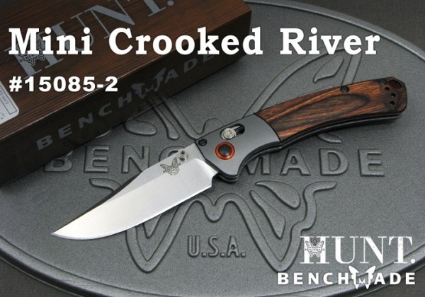 �����٥���ᥤ�� �ϥ�� 15085-2 �ߥ� ����å��� ��С�/���å� �ޤ���ߥʥ��� ,BENCHMADE Hunt Mini Crooked River