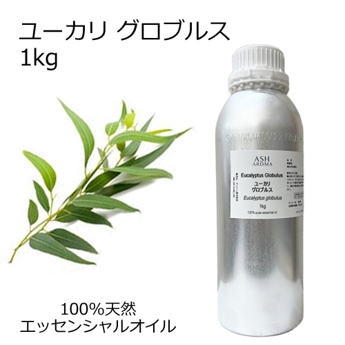 ユーカリ グロブルス 業務用 1kg 【エッセンシャルオイル アロマオイル 精油 樹木系】【AEAJ表示基準適合認定精油】【安全データシートMSDS発行可】