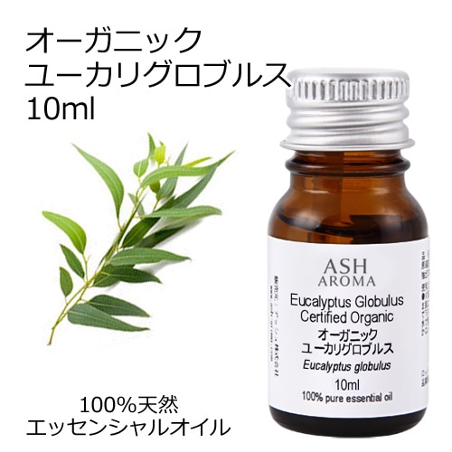オーガニック ユーカリグロブルス エッセンシャルオイル 10ml アロマオイル 精油 ブルーガム AEAJ認定 天然 有機 Organic