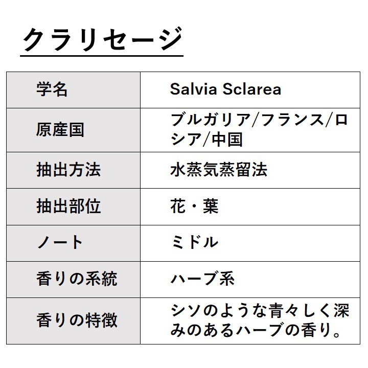 クラリセージ 10ml 箱入り【エッセンシャルオイル アロマオイル 精油 ハーブ系】【AEAJ表示基準適合認定精油】
