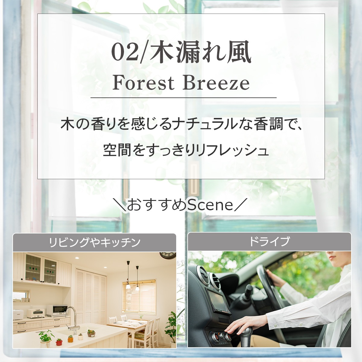 02 / 木漏れ風　Forest Breeze 150ml ルームフレグランススプレー 1本入 ASH AROMA