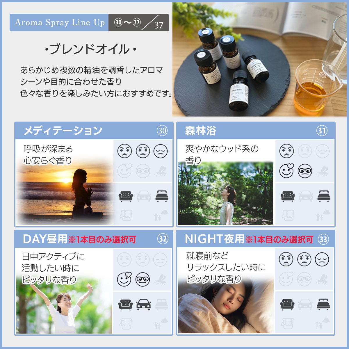 アロマスプレー 選べる セット 100mlx2本 ジェル状スプレー 電解還元性イオン水 アルコール未使用 エッセンシャルオイル 精油 アロマ 植物由来 天然由来成分 【送料無料(一部地域を除く)】