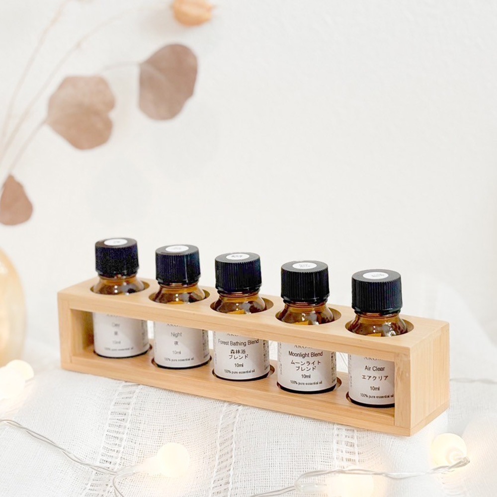 アロマ ホリデー ギフト セット アロマオイル ブレンド 10ml 人気の5種類 オイルスタンド 福袋 クリスマス プレゼント 贈り物 女性 男性 ASH AROMA 精油 数量 限定 送料無料