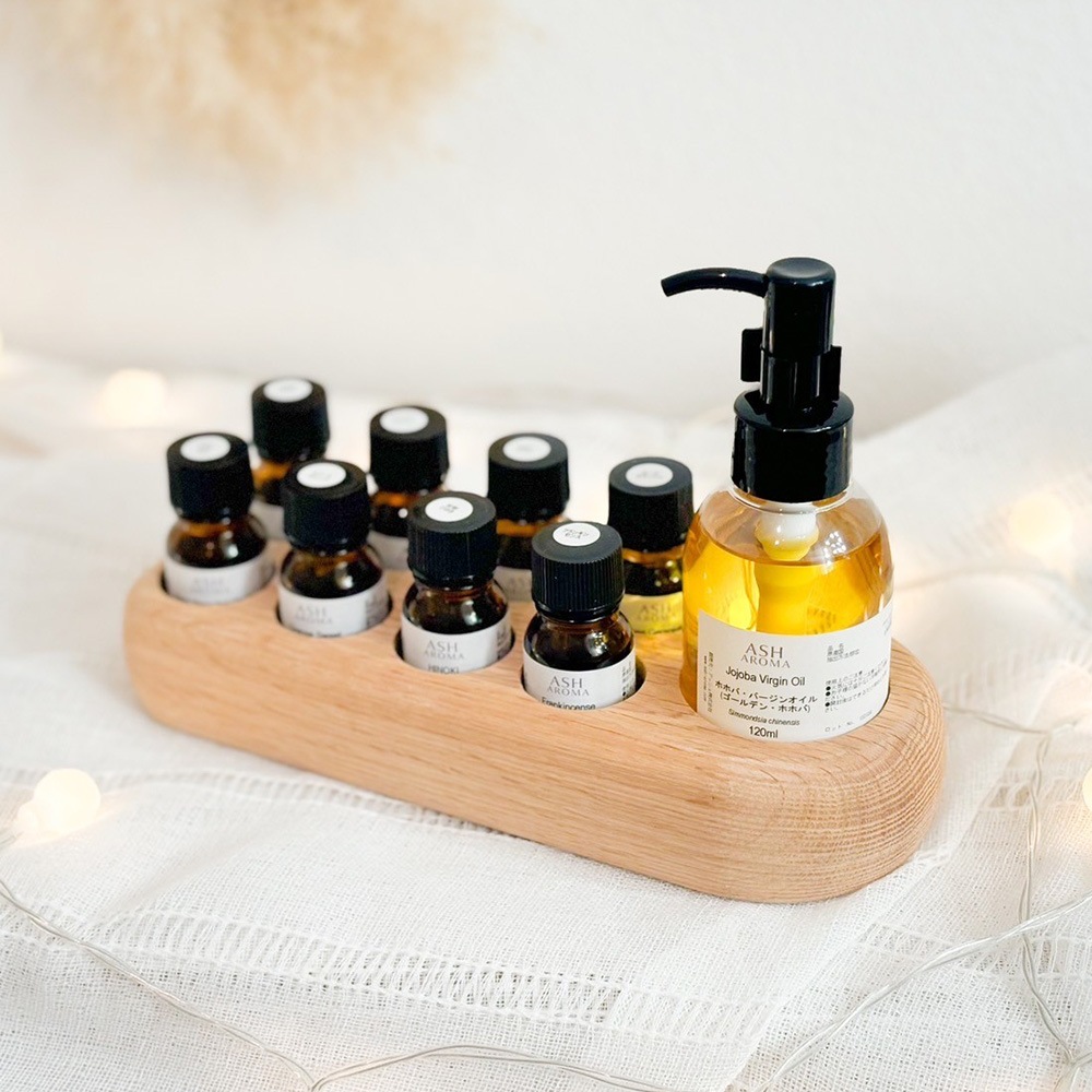 アロマ ホリデー ギフト セット 人気の8種類 アロマオイル 10ml ホホバオイル 120ml オイルスタンド 2025 福袋 クリスマス プレゼント 贈り物 女性 男性 ASH AROMA 精油 数量 限定 送料無料