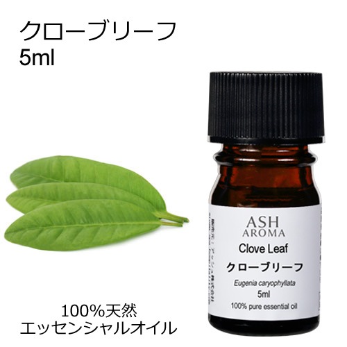 クローブリーフ 5ml 【エッセンシャルオイル アロマオイル 精油 スパイス系】【AEAJ表示基準適合認定精油】