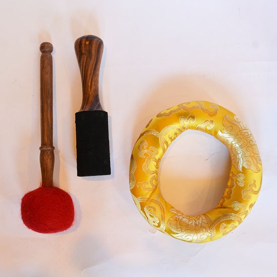 シンギングボウル【大】（ハンドメイド）4点セット（J) | サウンド