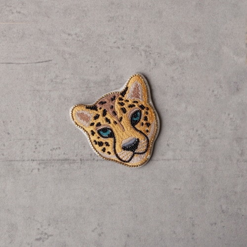 レオパード刺繍ミラー