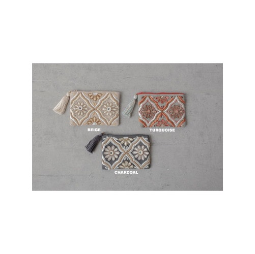 ビーズ刺繍ポーチ