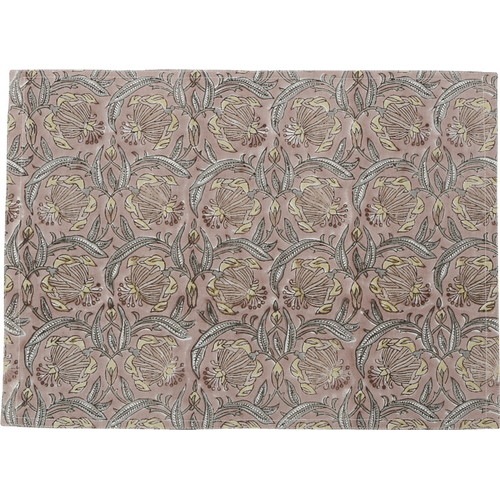 ブロックプリント ランチョンマット ピンク Fabric ﾌｧﾌﾞﾘｯｸ Place Mat ﾗﾝﾁｮﾝﾏｯﾄ Artipur Cottage