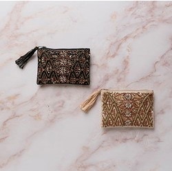 ビーズ刺繍ポーチS