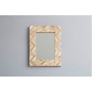 ホーン＆ウッドフレームミラーS(ミックス)