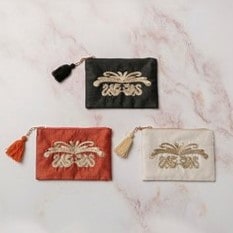 ドラゴンザリ刺繍ポーチ