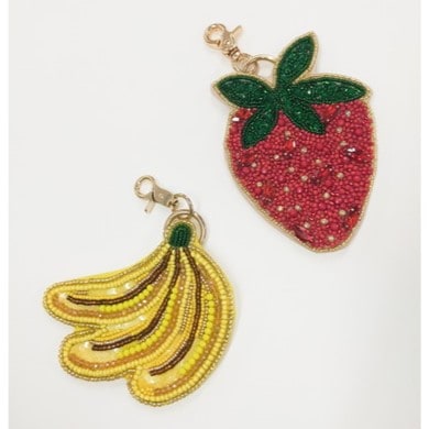 ビーズ刺繍キーポーチ